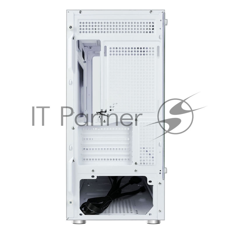 Корпус Ginzzu CL480 mATX передняя панель Стекло Белый