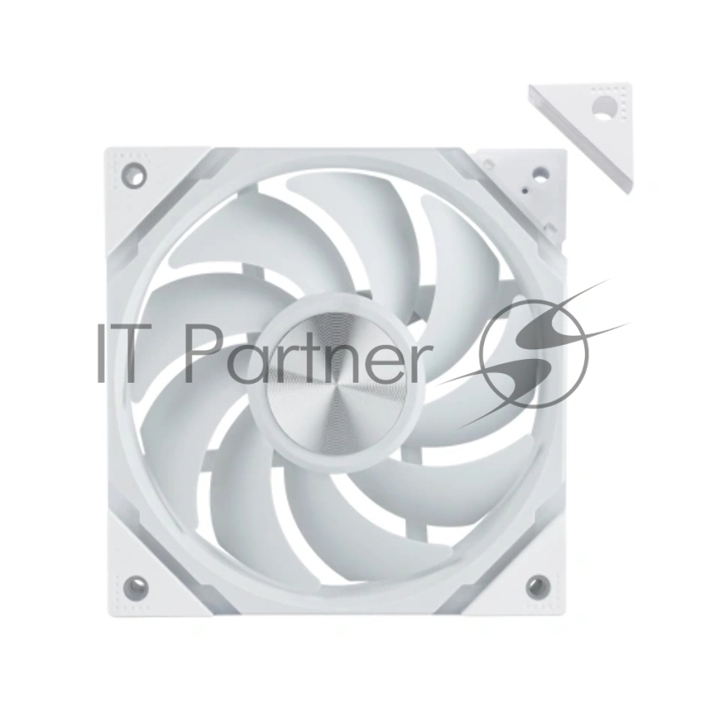 Вентилятор для корпуса Eurocase EU-FN120ARGB_12 WH YH1225 White,120 ARGB fan 3pin+AURA 5V3pin female and male connector with brown box,3pcs in big bro