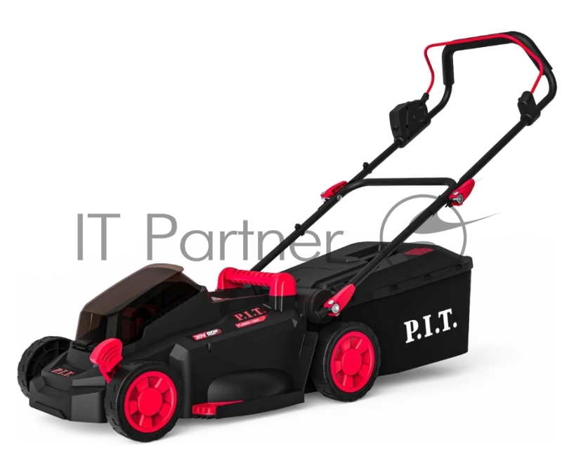 Газонокосилка аккумуляторная бесщёточная P.I.T. PLM20H-330B/1 (20В, 33 см, выс. 25-75мм, 30л, 1 акб 4Ач, ЗУ)