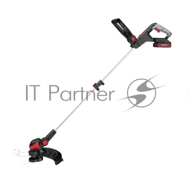 Триммер аккумуляторный P.I.T. PTR20H-300A/1 (20В, Ø300мм, леска 1,6мм*5,3м, 1акб, ЗУ, телескоп, колеса)