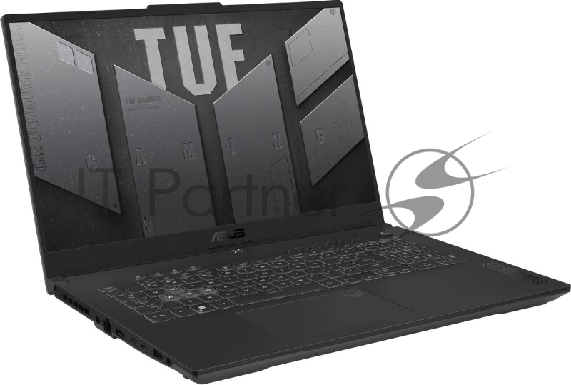 Ноутбук ASUS TUF Gaming FA707NUG-HX182/17.3/IPS/AMD Ryzen 7 7445HS/16Gb/512Gb SSD/NVIDIA GeForce RTX 4050 6Gb/noOS/серый/2.6kg