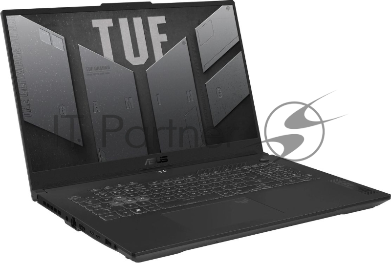 Ноутбук ASUS TUF A17 FA707NUG-HX182/17.3/IPS/AMD Ryzen 7 7445HS/16384Mb/512Gb SSD/nVidia GeForce RTX4050 6Gb/DOS/серый/2.6kg
