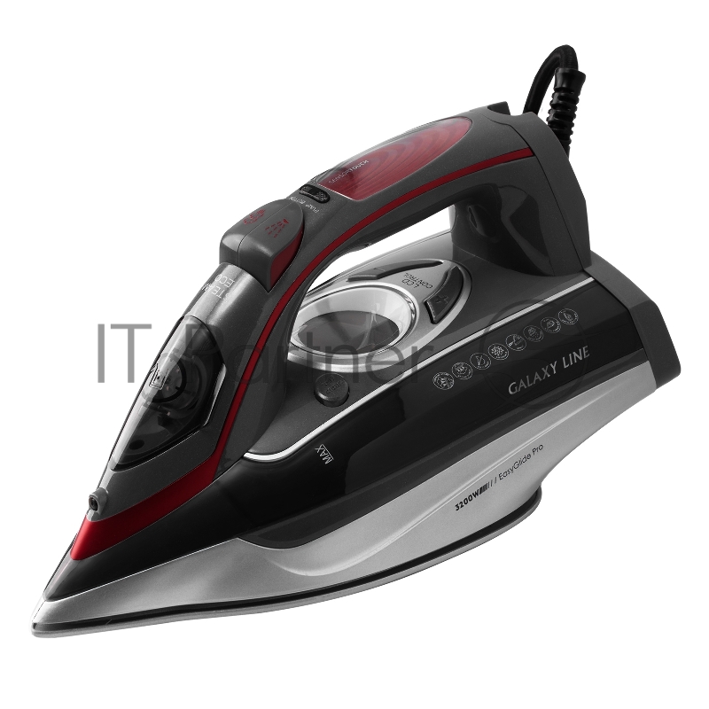 Утюг Galaxy Line GL 6142 серый, 3200 Вт, 90 г/мин, 260 г/мин, 450 мл