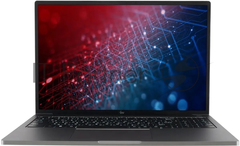 Ноутбук IRU Strato 16ALMR Core i5 12450H 16Gb SSD256Gb Intel UHD Graphics 16 IPS FHD (1920x1200) Windows 11 Pro grey WiFi BT Cam 5400mAh (2142315)