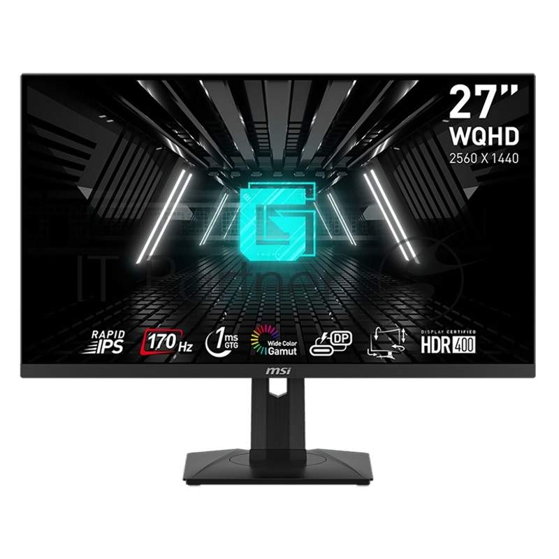 Монитор 27 MSI G274QPF E2, 2560x1440, IPS, 180Гц, 400 кд/м2, 2xHDMI, 1хDP, 1хType-С, черный, 1x3.5 мм, черный