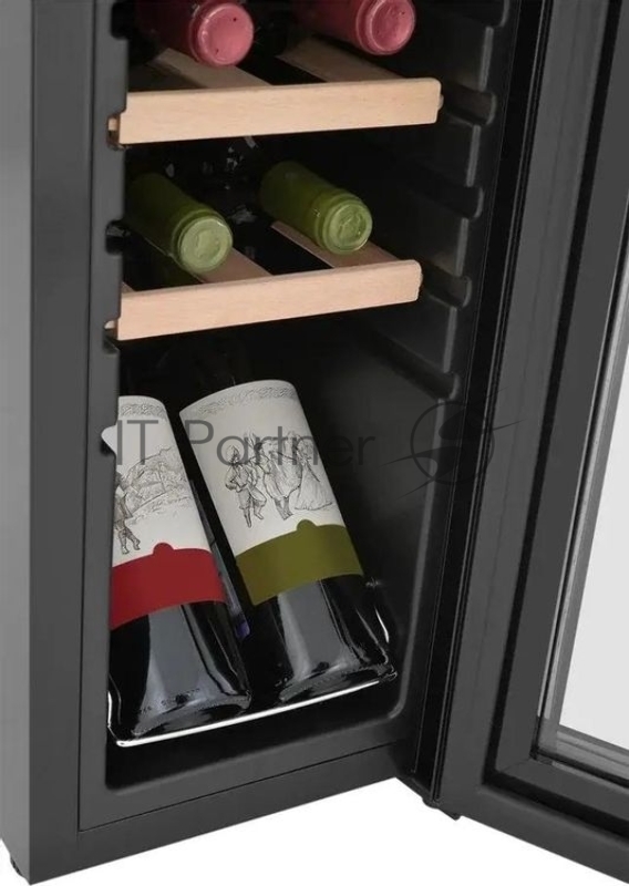 Винный шкаф ZÜGEL ZCWF123B, черный