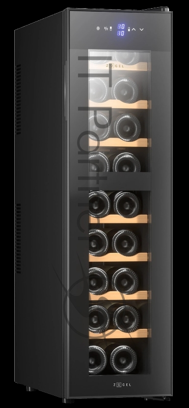 Винный шкаф ZÜGEL ZTWF181DB, черный