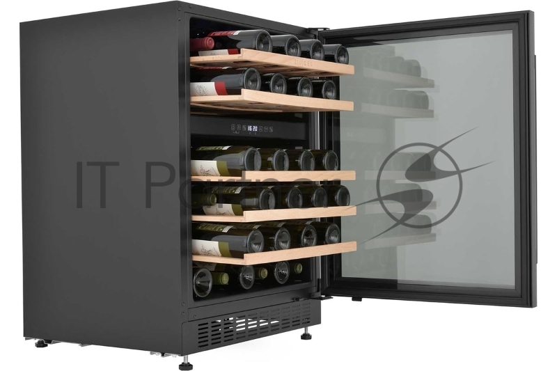 Винный шкаф встраиваемый ZÜGEL ZCWI460DB, черный