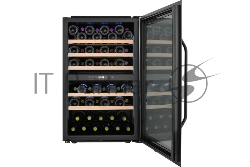 Винный шкаф встраиваемый ZÜGEL ZCWI570DB, черный