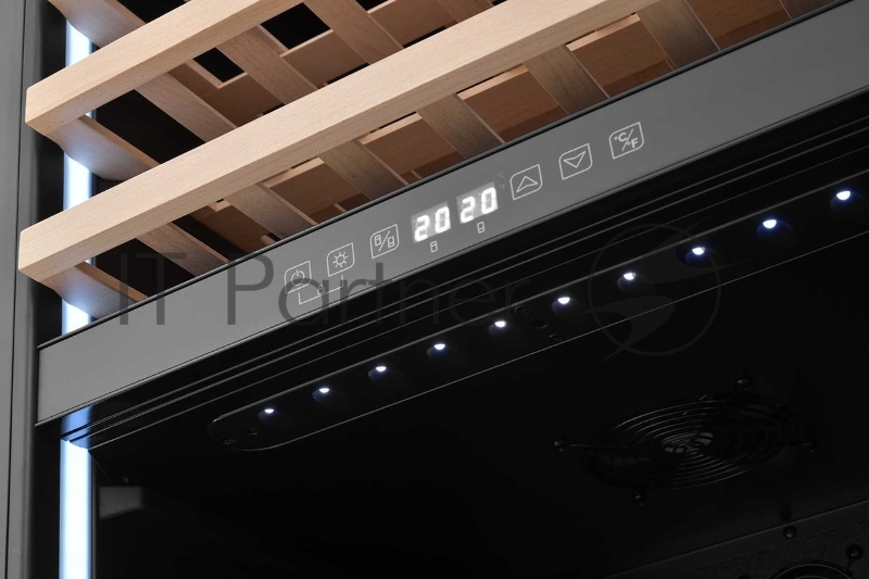 Винный шкаф встраиваемый ZÜGEL ZCWI570DB, черный