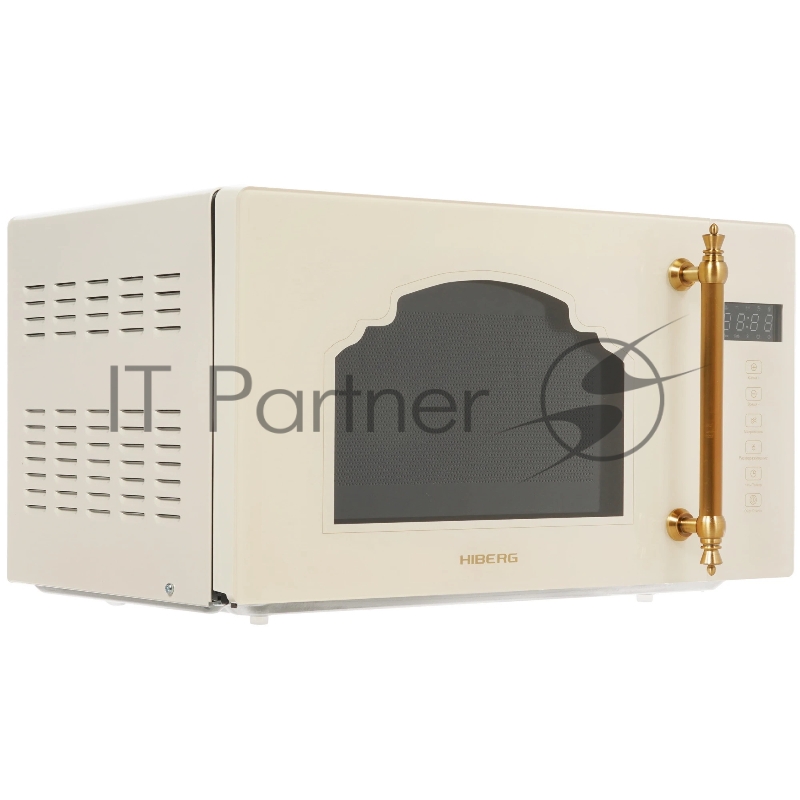Микроволновая печь HIBERG i-VM 4088 YR бежевый, 20 л, 800 Вт, переключатели - сенсор
