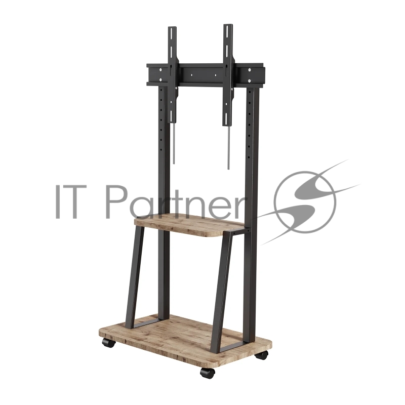 Стойка для телевизора Holder PR-108 черный/береза 32-65 макс.40кг напольный мобильный
