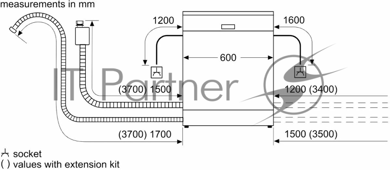 Посудомоечная машина Bosch Serie 6 SMS6EMW38Q белый (полноразмерная)