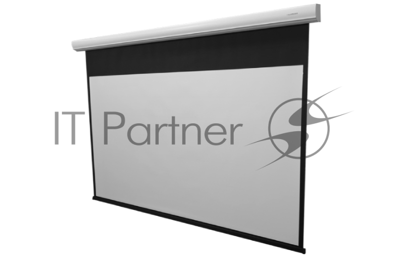 Экран с электроприводом Lumien Master Control 153х200 см (раб. область 109х194см) (88) High Contrast черн. кайма сверху 70 см 16:9
