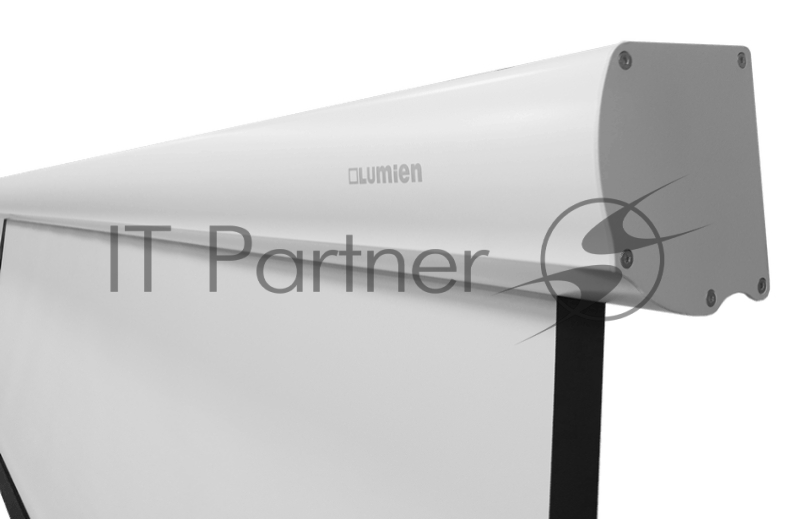Экран с электроприводом Lumien Master Control 153х200 см (раб. область 109х194см) (88) High Contrast черн. кайма сверху 70 см 16:9