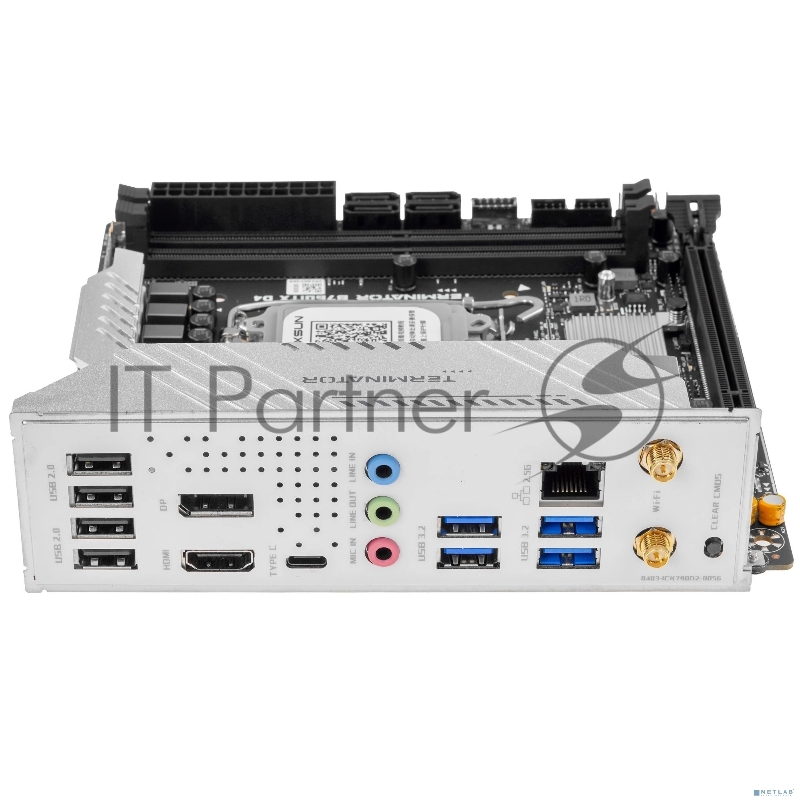 Материнская плата Maxsun MS-Terminator B760ITX D4 WIFI V3 (Socket 1700, mini-ITX, 2*DDR4(64Gb), DP/HDMI, 4*SATA3, 2*M.2, 1xPCI-E 5.0 x16, 4*USB 3.2, 1*Type-C, LAN 1*2.5G, RTL)
