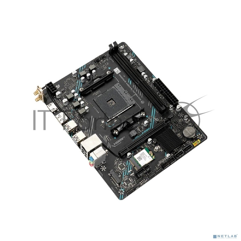 Материнская плата Maxsun MS-B450M GAMING WIFI (Socket AM4, mATX, 2*DDR4 (64Gb), DP/HDMI, 2*SATA3, 1*M.2, 1*PCIEx16/1*PCIEx1, 2*USB2.0, 4*USB 3.2 Gen1, LAN 1*1G, Wi-Fi 802.11ac, RTL)