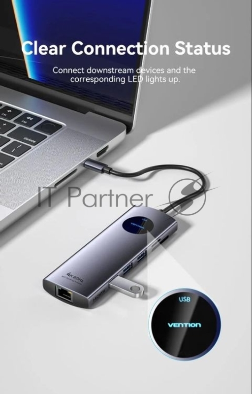 Мультифункциональный хаб Vention USB-C 9 в 1