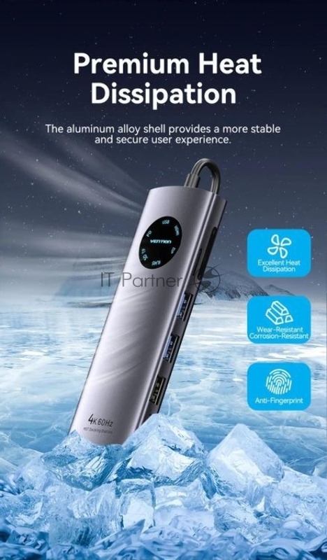 Мультифункциональный хаб Vention USB-C 9 в 1