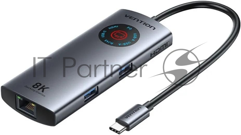 Мультифункциональный хаб Vention USB-C 6 в 1 HDMI 8K