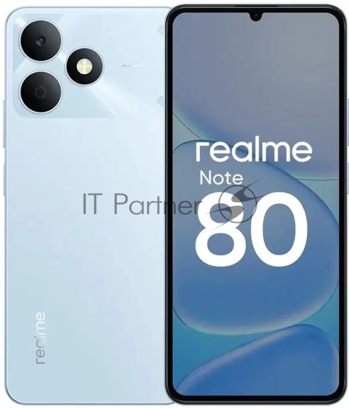 Смартфон Realme RMX5388 Note 80 64Gb 4Gb голубой моноблок 3G 4G 6.74 720x1600 Android 14 32Mpix 802.11 a/b/g/n/ac NFC GPS GSM900/1800 GSM1900