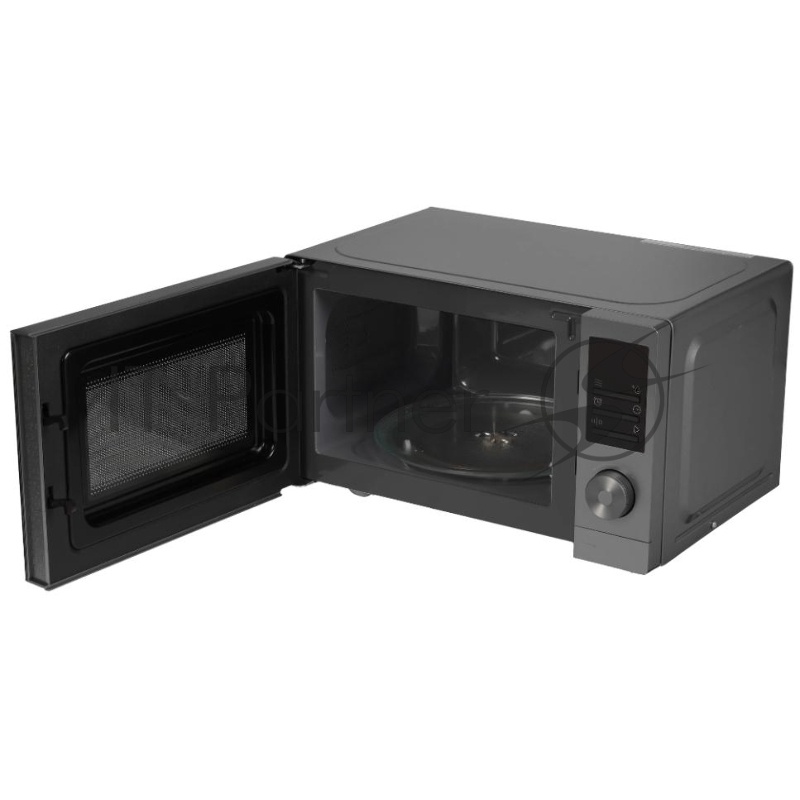 Микроволновая печь Gorenje MO20A3T4 серый/черный, 20 л, 700 Вт, переключатели - поворотный механизм