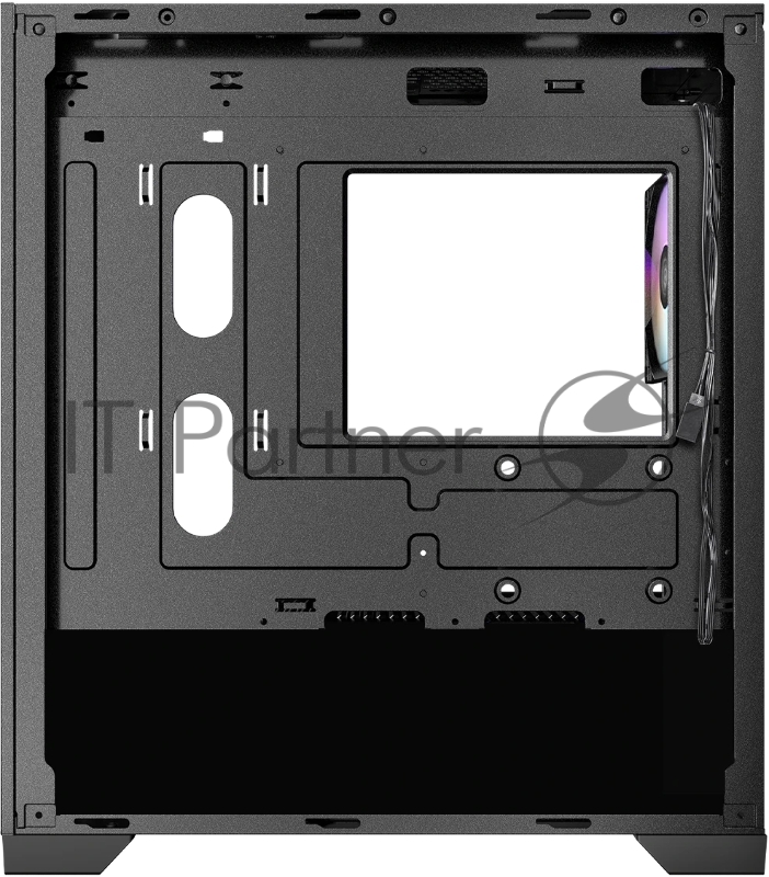 Корпус Azza AEROHEX-M черный без БП mATX 4x120mm 1xUSB2.0 2xUSB3.0 audio bott PSU