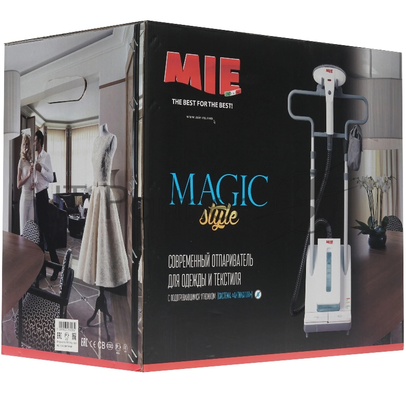 Отпариватель MIE Magic Style белый, 2250 Вт, 85 г/мин, 1700 мл