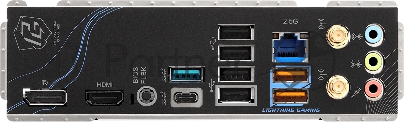 Материнская плата ASROCK B850M RIPTIDE WIFI, AM5, B850, 4*DDR5, 4*SATA, 3*M.2, 4*USB 2.0, 3*USB 3.2, Type-C, 2*PCIx16, 1*M.2 (Key E), HDMI+DP, mATX