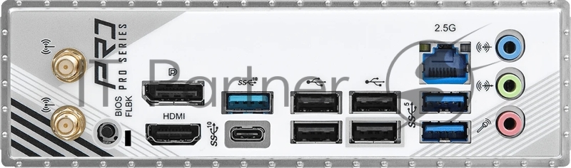 Материнская плата ASROCK B850M PRO RS WIFI WHITE, AM5, B850, 4*DDR5, 4*SATA, 3*M.2, 4*USB 2.0, 3*USB 3.2, Type-C, 2*PCIx16, 1*M.2 (Key E), HDMI+DP, mATX