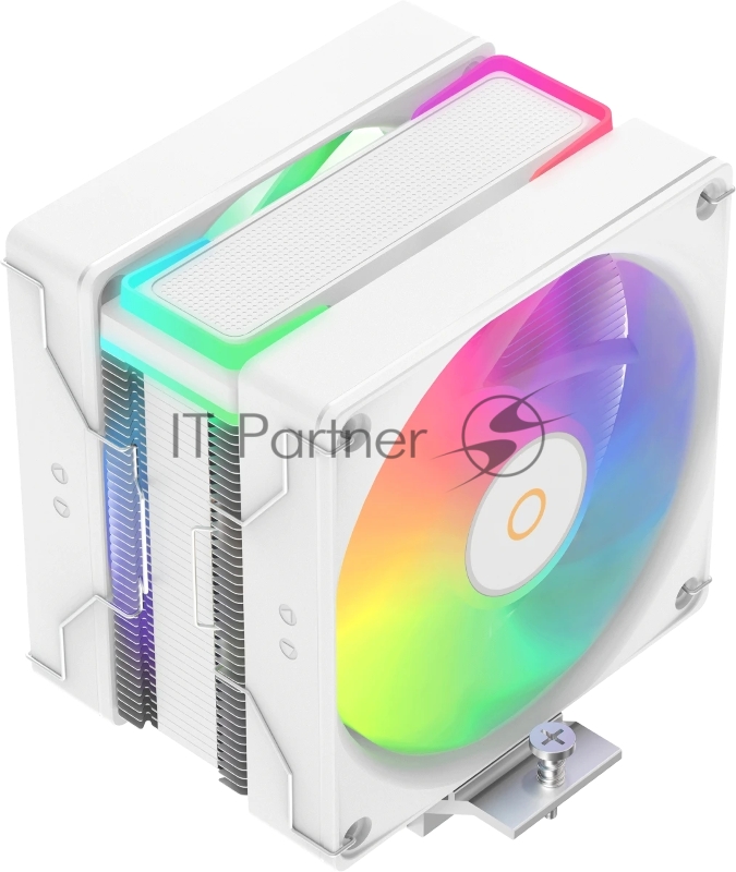 Кулер для процессора Ocypus Delta A40 SE WH Dual Fan ARGB, 2x120mm ARGB FAN, Top ARGB Panel, 4 HEAT PIPES, 4-PIN PWM, 800-1800 RPM, 31DBA, HYDRO BEARING, LGA115X/1200/1700/18XX, AM4/AM5