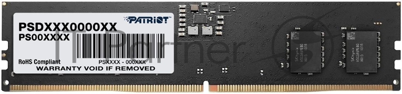 Оперативная память Patriot Signature, DDR5, 8GB (1x8 GB), 4800 MHz, CL40, DIMM