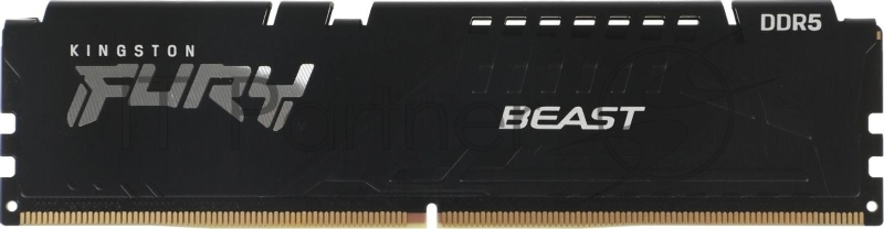 Оперативная память Kingston Fury Beast, DDR5, 16GB (2x8GB), 5600MHz, CL40, DIMM, с радиаторами, черный