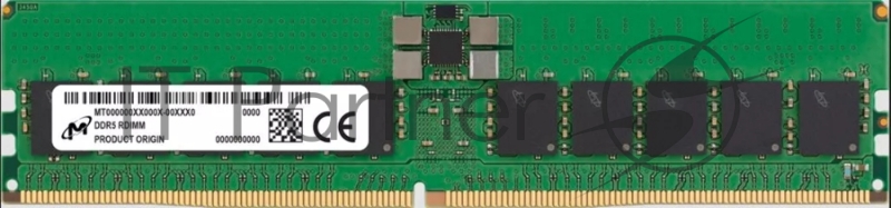 Оперативная память Micron, DDR5, 64Gb (1x64 Gb), 5600 MHz, CL40, ECC, RDIMM, OEM