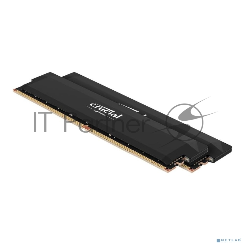 Оперативная память Crucial, DDR5, 32GB (2x16GB), 6000 MHz, CL36, с радиатором, черный