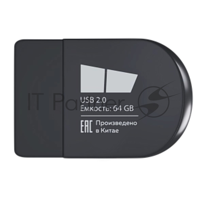 Флешка USB More Choice MF64-2 black (4610196404924), 64Gb, USB 2.0, R/W 15/6, черный
