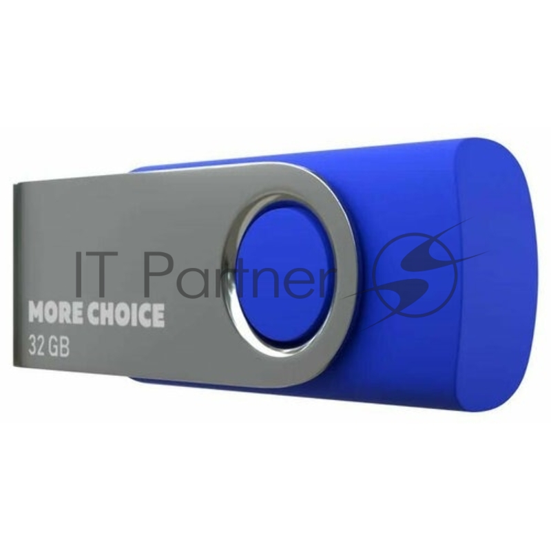 Флешка USB More Choice MF32-4 (4610196407611), 32Gb, USB 2.0, R/W 15/6, синий