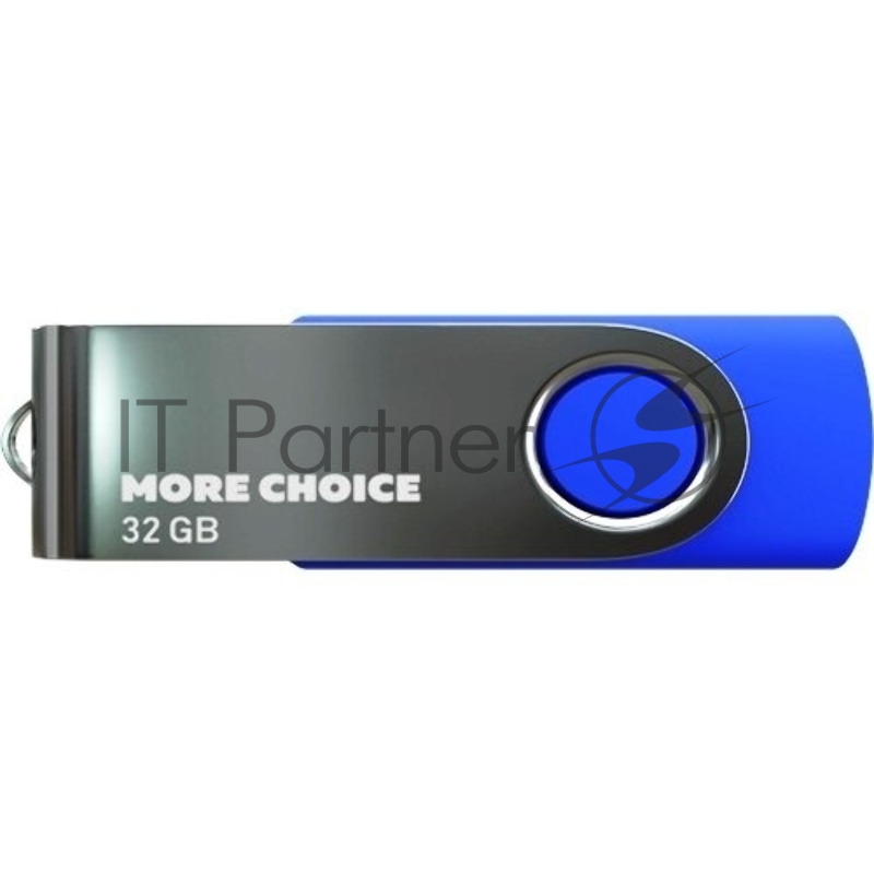 Флешка USB More Choice MF32-4 (4610196407611), 32Gb, USB 2.0, R/W 15/6, синий