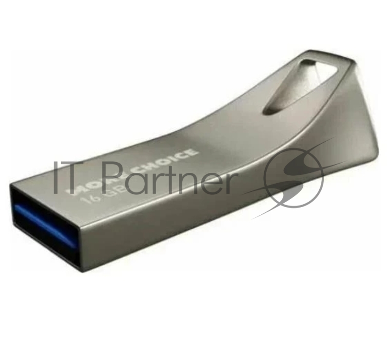 Флешка USB More Choice MF Metal (4610196401138), 16Gb, USB 3.0, R/W 40/15, серебристый