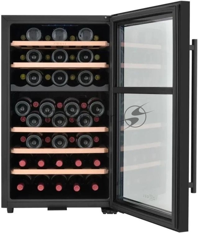 Винный шкаф ZÜGEL ZCWF521DB, черный