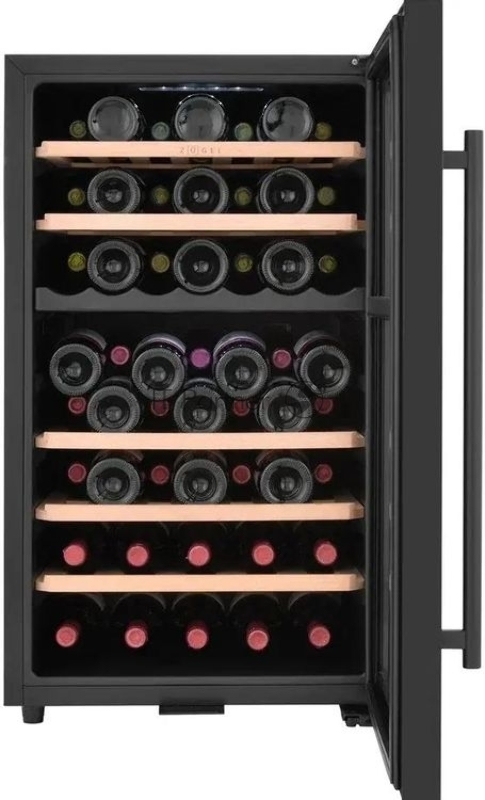 Винный шкаф ZÜGEL ZCWF521DB, черный