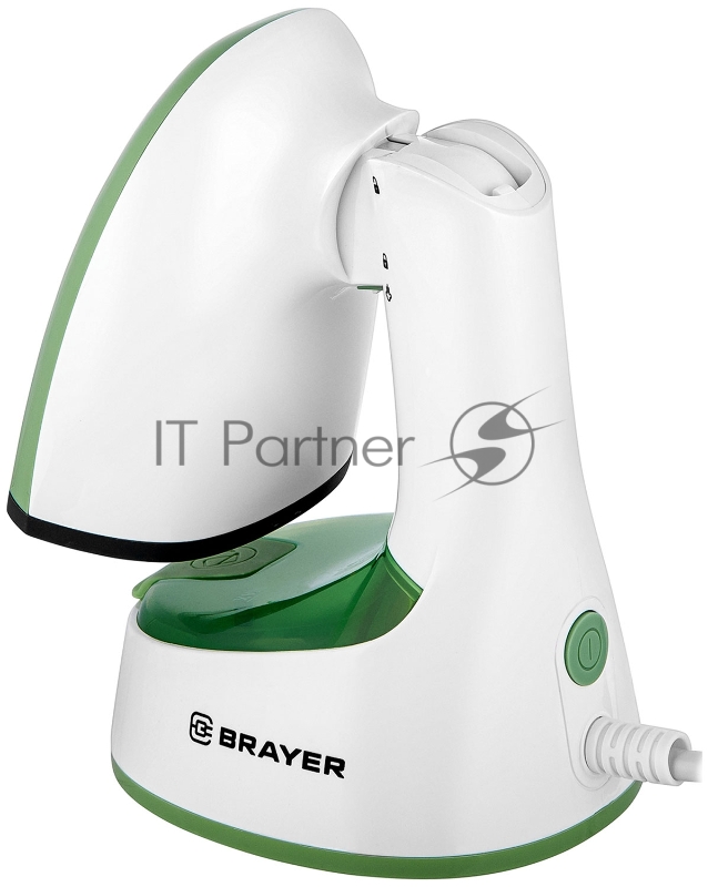 Отпариватель BRAYER BR4128GN, 1500 Вт, пар 20 г/мин, съем.щетка, фиксация пара, 120 мл