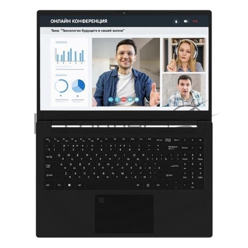 Ноутбук Rikor NINO 201.1/15.6/IPS/AMD Ryzen 3 5425U/8192Mb/256Gb SSD/AMD Radeon Graphics/Windows 11 Pro/черный/1.65kg