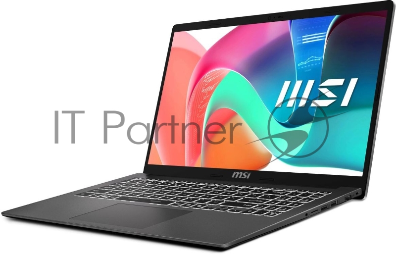 Ноутбук MSI Modern 15 F1MG-1099RU Core 7 150U 16Gb SSD512Gb Intel Graphics 15.6 IPS FHD (1920x1080) Windows 11 Pro grey WiFi BT Cam (9S7-15S111-1099)