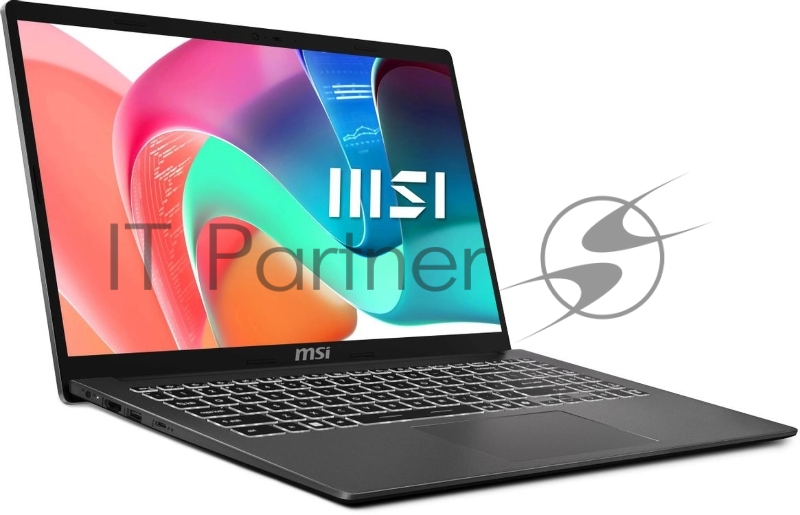 Ноутбук MSI Modern 15 F1MG-1099RU Core 7 150U 16Gb SSD512Gb Intel Graphics 15.6 IPS FHD (1920x1080) Windows 11 Pro grey WiFi BT Cam (9S7-15S111-1099)