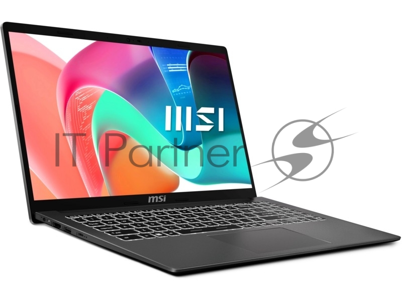 Ноутбук MSI Modern 15 F1MG-1200RU Core 5 120U 16Gb SSD512Gb Intel Graphics 15.6 IPS FHD (1920x1080) Windows 11 Pro grey WiFi BT Cam (9S7-15S111-1200)