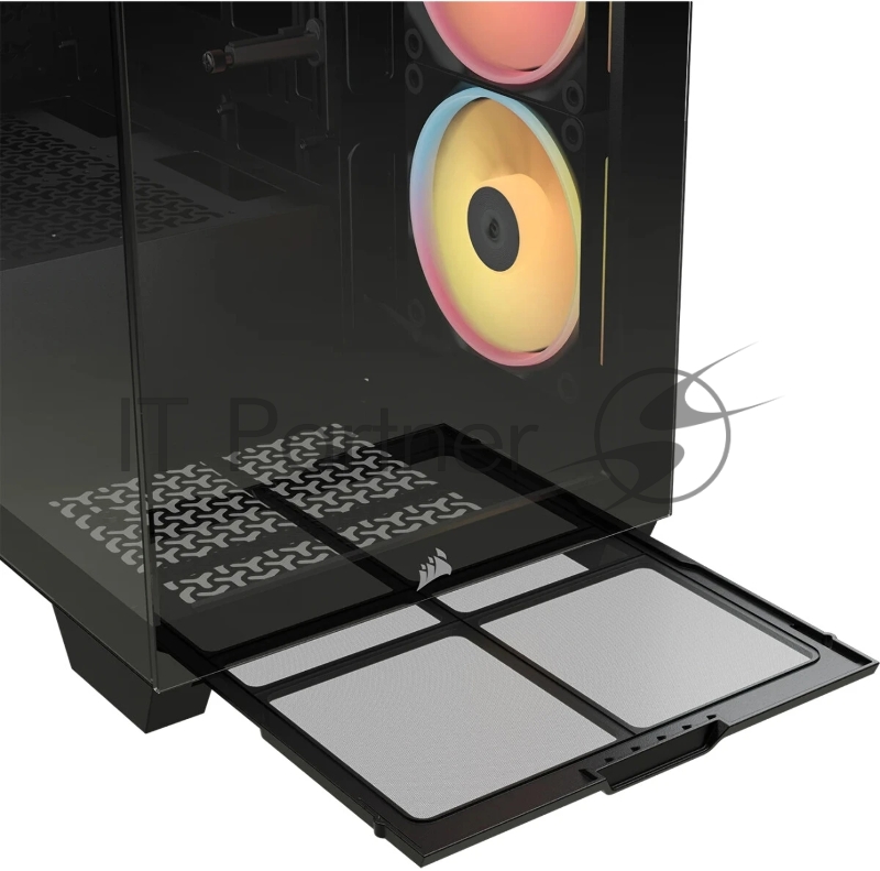 Корпус без блока питания/ Case Corsair 3500X LX-R RGB iCUE LINK, Midi-Tower, TG, 3x120mm ARGB, 2xUSB-A 3.2, 1xUSB 3.2 Type-C, E-ATX, ATX, mATX, mITX Black