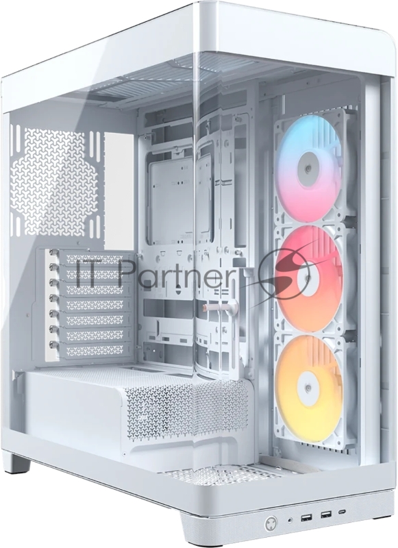 Корпус без блока питания/ Case Corsair Frame 4500X RS-R ARGB, Midi-Tower, TG, 3x120mm ARGB reverse fans, 2xUSB-A 3.2, 1xUSB 3.2 Type-C, E-ATX, ATX, mATX, mITX White