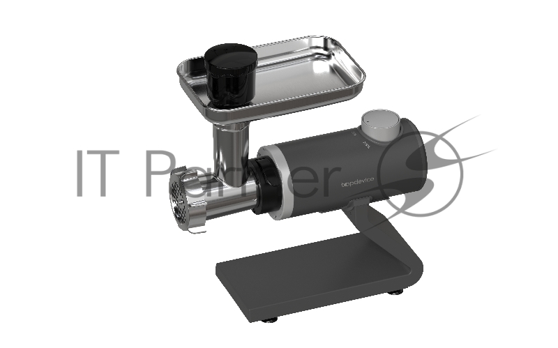 Мясорубка Topdevice TDMG100 /2000 Вт/3 кг.в мин/плавный пуск/реверс/насадки для кеббе и колбасок/графитовый (TDMG-100GR)