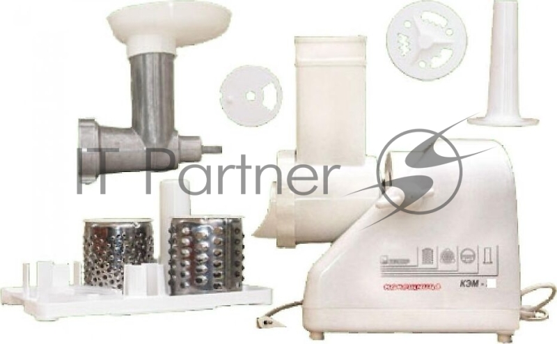 Мясорубка электрическая БЕЛВАР КЭМ 36/220-4-34 белый, 1000 Вт, 0.6 кг/мин, реверс, насадки - 5
